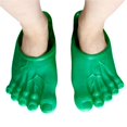 thumbnail image 4 of Vogacara Zapatilla con punta de simulación, accesorios para mascarada, decoración de pies, exquisita ropa para hombres y mujeres, accesorio, Juguetes verde, 4 of 6