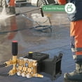 thumbnail image 6 of Mescukay Pressure Washer Pump, 4000PSI 4.4GPM 1" Shaft Horizontal TriplexPlunger Power Washer Pump Replacement Pumps Direct Drive Pump Compatible with GX340 GX390 GX270, 5 Nozzle Tips, 6 of 7