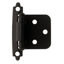 Liberty Hardware H0103AZ-FB-O3 Flat Black Self Closing Overlay Hinge