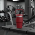 thumbnail image 2 of Ozark Trail 18 oz Stainless Steel Insulated Swivel Tumbler, Maroon, 2 of 9