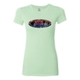 thumbnail image 2 of Red Blue and Black Ford Logo | Womens Cars and Trucks Slim Fit Junior Tee, Mint, Medium, 2 of 3