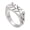 Silver, variant on Men's Stainless Steel Retro Personality Gothic Punk Square Irregular Stone Texture Crack Pattern Biker Ring Hip Hop Style Black Size 9