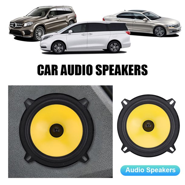 Altavoz Modificado Ultrafino Altavoz de bocina estéreo de coche de frecuencia de rango completo para SUV Auto (5 pulgadas)