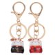 thumbnail image 1 of 2 uds adorables llaveros de gato de dibujos animados campanas de Metal lindo llavero de gato de la suerte para decoración colgante de bolso llavero multifunción para bolso, 1 of 3
