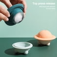 thumbnail image 4 of Bewildely Molde de bola de hielo congelador silicona 60ml fabricante de cubitos de bebidas reutilizable cocina congelación microondas hornear molde hogar Cocina y Comedor Gris Bewildely HA063731-04, 4 of 6