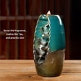 thumbnail image 5 of Waterfall Backflow Incense Burner Ceramic Smoke Censer Holder with Mountain Stream Design for Home Office Zen Meditation Relaxing Decor, 5 of 9