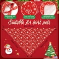 thumbnail image 3 of Bandanas navideñas para perros Abbylike, 50 unidades, rojas y blancas, 3 of 6
