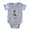 Heather Gray, variant on - Nice Boxer - Cute Infant Baby Football Bodysuit