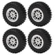 thumbnail image 3 of BRI 4PCS RC Car Tires Tire Wheel for MN D90 D91 D99 D99S D86 RC Car Spare Upgrades AccessoriesR789S Silver, 3 of 10