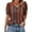 Brown Striped Print, variant on Womens Tops Vneck Puff Sleeve Buttons Summer Ladies Shirts Plus Size Blouses Dressy Casual Spring Outfits