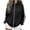 02 Black, variant on Fewfanhot Sweatshirt for Women Oversized Fit Full Zip Up Hoodies Soft Casual Sweatshirts with Pocket