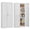 White, variant on Polup 71" Height Metal Green Storage Cabinet, Modern Tall Steel Pantry Cupboard with 2 Doors and Adjustable Shelves for Kitchen Garage and Home