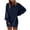 Dark Blue, variant on Herrnalise Womens Fashion Womens Sweatshirt Women's Fashion Loose T-shirt Long Sleeves Blouse Round Neck Casual Tops Sweatshirt Fall clothes for Womens S