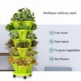 thumbnail image 4 of SPRING PARK Stackable Planter, Vertical Garden Planter, Strawberry Planter, Indoor/Outdoor Planters, Garden Tower, Herb Planter for Growing Vegetables Garden and Succulents, 4 of 7