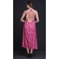thumbnail image 2 of Bimba Robe de Plage d'Été pour Femme, Dos Nu, Col Licou, Soirée, X-Grand à Motif Floral, 2 of 6
