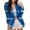 Blue, variant on Vedolay Women's Blazer jackets Womens Casual Blazers Long Sleeve Oversized Business Lapel Collar Jacket,White XL