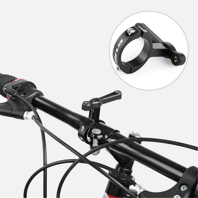 Gub G-21 Adaptador de portabotellas para manillar de bicicleta Ajuste de rotación de 30,6-33,9 mm Clip para estante de agua para bicicleta Manillar Tija de sillín Clips de montaje Negro