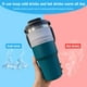 thumbnail image 4 of Taza de café térmica de viaje Tazas dobles para autos de gran capacidad (Azul 750ml), 4 of 7