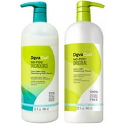 DevaCurl No-Poo Zero Lather Milk Cleanser, 32 oz + No-Poo Zero Lather Conditioning Cleanser, 32 oz