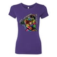 thumbnail image 3 of Wild Bobby, Dean Russo The Only Person Dog Lover Womens Slim Fit Junior Tee, Purple Rush, Medium, 3 of 6