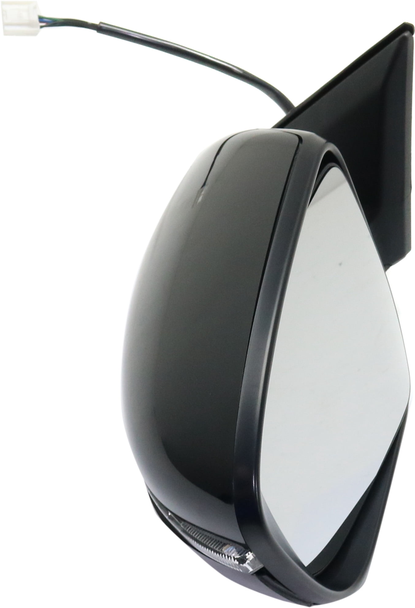 Mirror Compatible With 2014-2016 Nissan Rogue Left Driver Side Heated In-housing Signal Light Paintable Kool-Vue