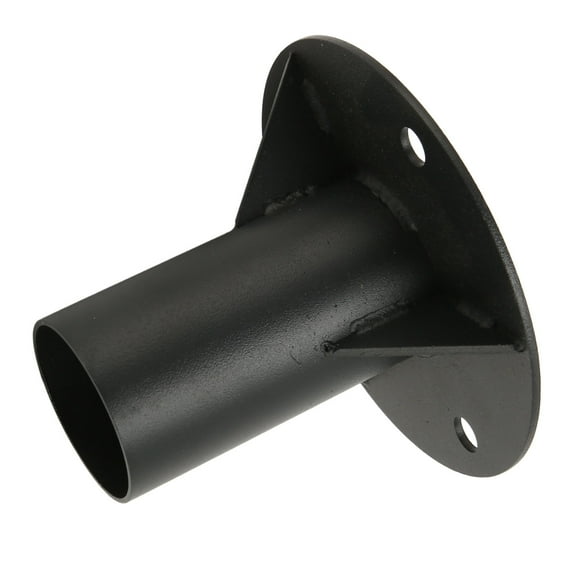 Chain Link Fence Pole Floor Flange, Steel Floor Flange Base, Heavy Solid Fence Post Concrete Mount, Flange Holder Support Bracket for Holding Fence, Mailbox, Flag Round Posts