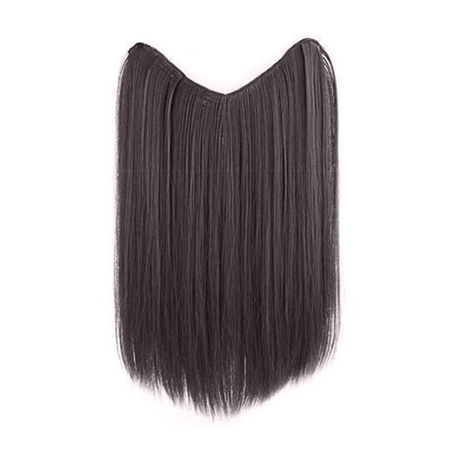 Hair Extension Long Straight Clip In One Piece Color GX Synthetic Hairpiece