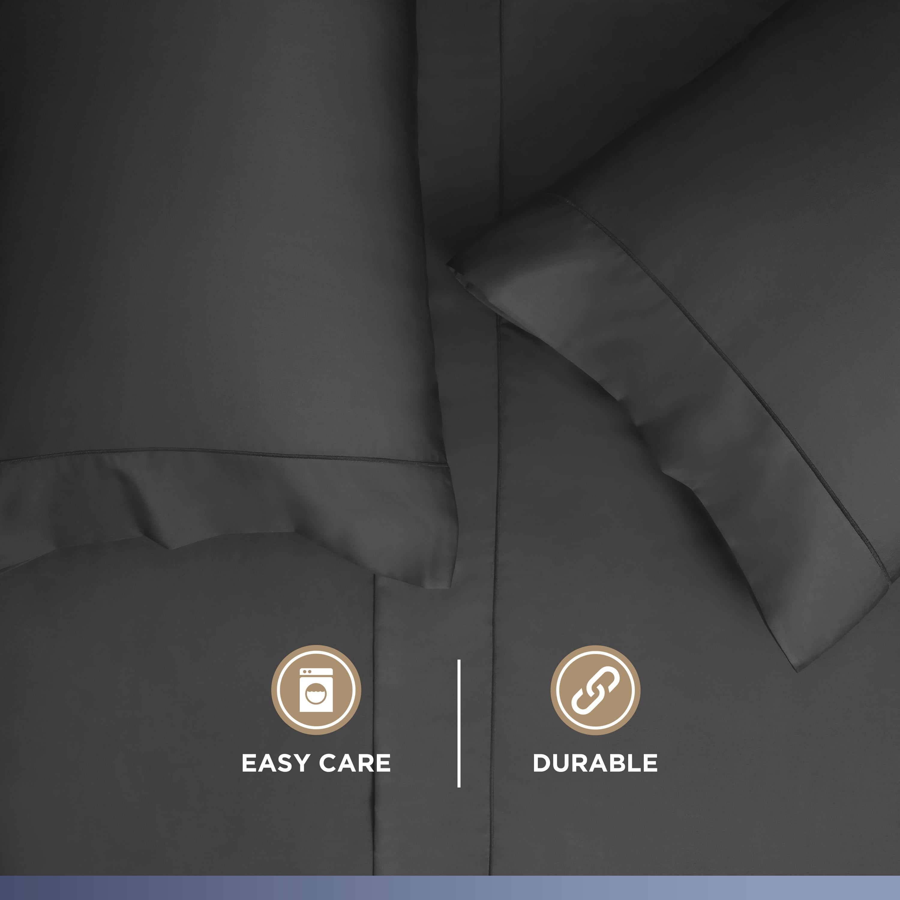 Martex 4-Piece King Sheet Set | 100% Supima Cotton 700TC Sateen | Charcoal Gray