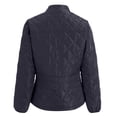 thumbnail image 5 of GEWSEY Women's Lightweight Quilted Jacket Stand Collar Zip Warm Winter Coat Outwear w 2 Pockets (Navy, L), 5 of 5