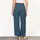 thumbnail image 4 of Karight Linen Pants Women Summer Beach Lounge Palazzo Trousers Loose Elastic Plus Size Drawstring with Pockets Pants, 4 of 9