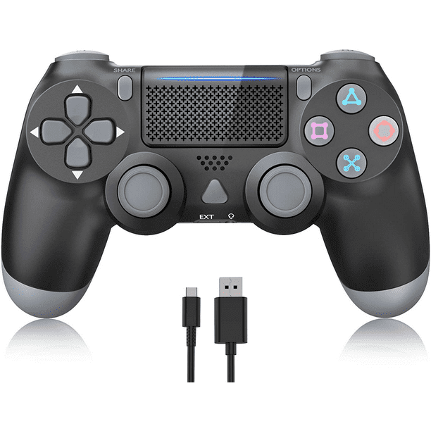 Ps4 Wired Controller Dual Vibration Wireless Gamepad For Playstation 4 Usb Cable Ps4 Controller Ps4 Controller Accessories Walmart Com Walmart Com