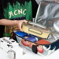 thumbnail image 6 of Santa Claus Insulated Double Layered Lunch Bag with Two Compartments, Large Capacity 7.1x11.4x16.1 Inches, Handheld Meal Bag for Men and Women, 6 of 6