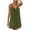 Green, variant on IROINNID Sundress For Women Ladies Fashion Solid Color Loose Sleeveless Sling Button Dress V-Neck Knee-Length Dress