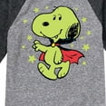 thumbnail image 3 of Peanuts - Glow In The Dark Vampire Snoopy - Toddler And Youth Raglan Graphic T-Shirt, 3 of 6