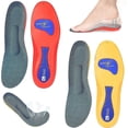 thumbnail image 1 of 2 Pairs Norelie Insoles, Norelie Orthopaedic Insoles For Arch Support, Comfort Orthopaedic Insoles For Work Shoes, Sports Shoes, 1 of 4