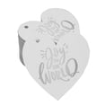 thumbnail image 1 of Inkdotpot Pack Of 100 Real Silver Foil Paper Tags Joy To The World Baby Shower Favor Hang Tags, 1 of 8
