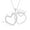 White Gold, variant on 1/4 Carat Moissanite Crown Devil Double Heart Pendant Necklace in 18k Yellow Gold Plated Sterling Silver Lab Created Diamond (0.25ct, D Color, VVS1 Clarity) Jewelry Gift