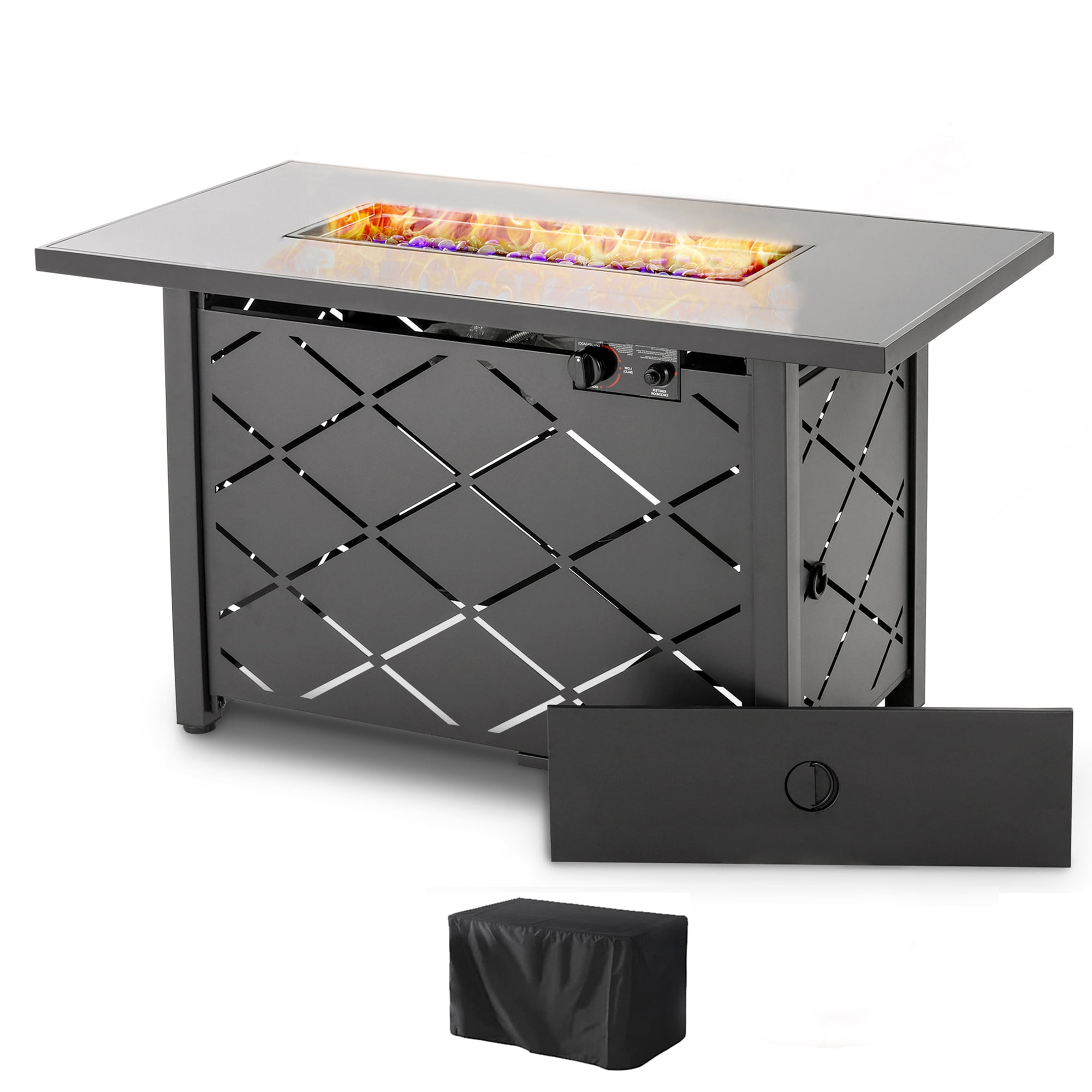 Outdoor Propane Fire Pit Table 43 inch Outdoor Gas Fire Pit Tables
