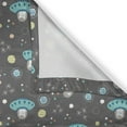 thumbnail image 4 of Ambesonne Dusty Blue Window Valance, Space Cat Astronauts, 54" X 12", Grey and Multicolor, 4 of 5