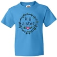 thumbnail image 3 of Inktastic Big Sister Leaves, Circle, Heart Youth T-Shirt, 3 of 5