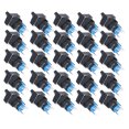 thumbnail image 4 of 25 piezas Interruptor selector de perilla con autobloqueo de 2 velocidades con luz 16 mm cuadrado 12 V BEMLA1611XD/21F (verde), 4 of 9