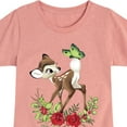 thumbnail image 3 of Disney Bambi - Christmas Botanical Butterfly - Toddler & Youth Girls Short Sleeve Graphic T-Shirt, 3 of 5