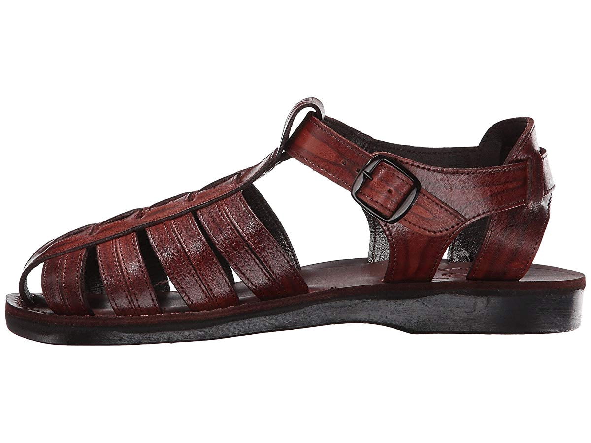 Jerusalem Sandals, Barak Sandal, Men NWT Jerusalem Sandals Sz 9 Mens / 11.5 Wmn. Brown Leather Slip-On Buckle Unisex main image 0
