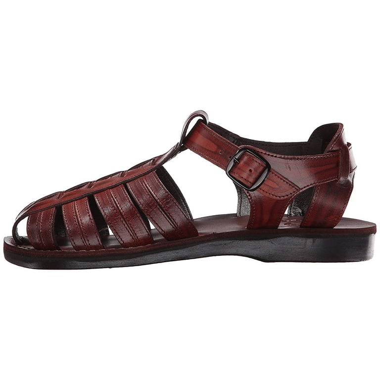Jerusalem Brand Fishermen Sandals Men\'s 7 Brown Genuine Leather Sandals Unisex Jerusalem Sandals | Shoes | Jerusalem Brand Fishermen  main image 2