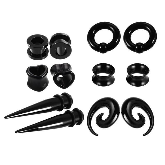 12pcs/Set Expander 6/8/10mm Acrylic Tapers and Body 6mm