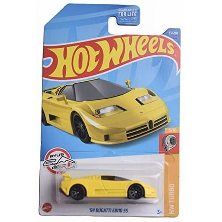 Hot Wheels '94 Bugatti EB110 SS (Yellow) 2022 HW Turbo