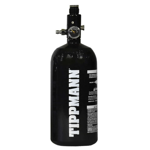 Tippmann 48ci 3,000 PSI Compressed Air Paintball Tank, Black