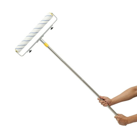 Miumaeov Paint Roller Kit 43.41inch Extension Pole Painting Roller with 3 Roller Brushes