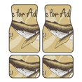 thumbnail image 1 of Disketp We Live for Adventure for Crystal Velvet Car Mats Four-Piece Set,All-Season Automotive Protection, Vehicles, Cars, Trucks, and SUVs,Anti-Slip Design, 1 of 7