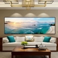 thumbnail image 2 of 1pc Canvas Painting, Nature Landscape Painting Wall Art Decor, For Living Room Wall Decor, Bedroom Wall Decor Office Kitchen Decor, No Frame,19.68inch*59.05inch, 2 of 4